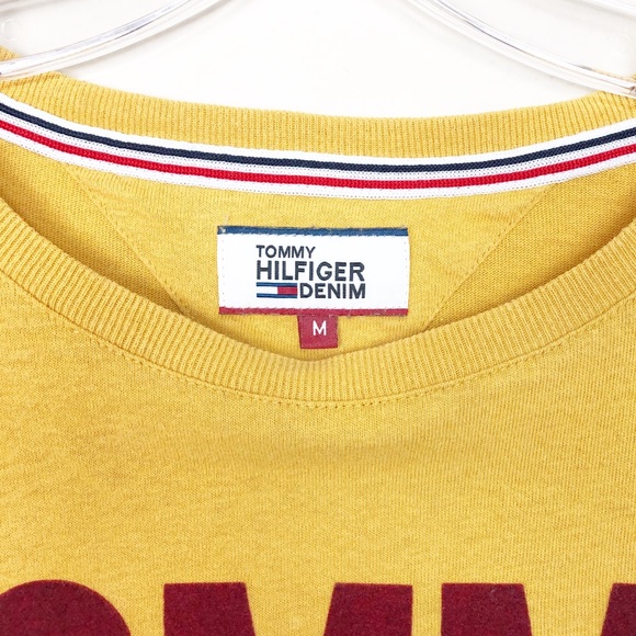Tommy Hilfiger Spellout Velvet Letters Womens Top - Picture 4 of 4